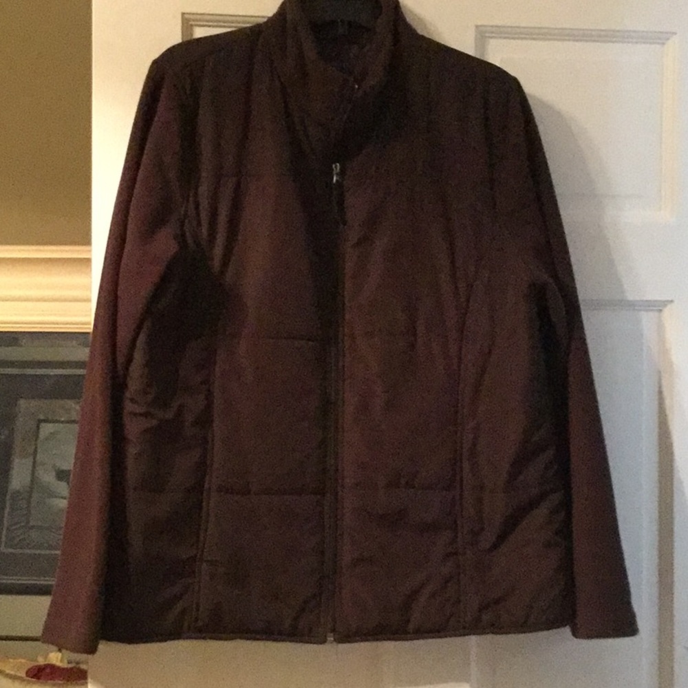 Brown quilted jacket